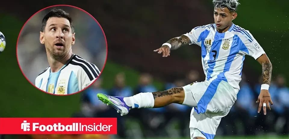 Jugador argentino realizando un pase durante el partido