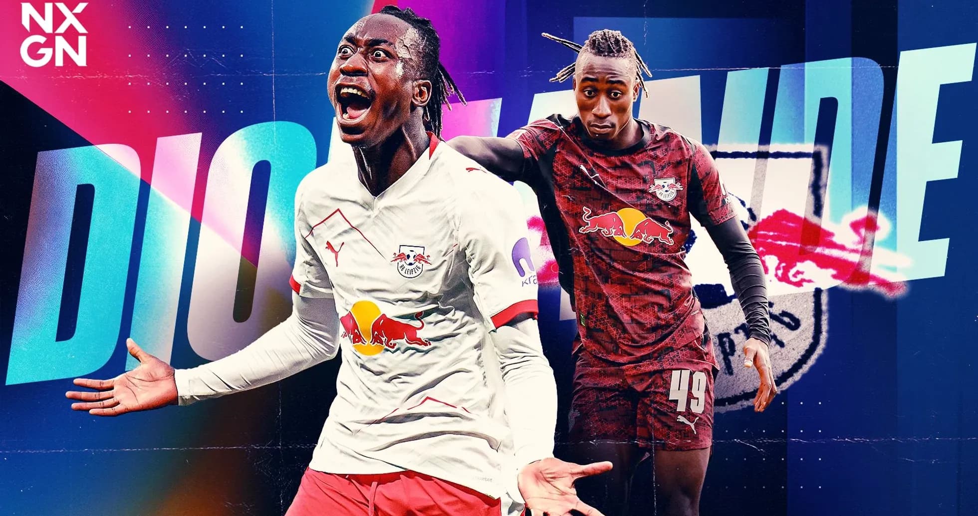Duo de jugadores de RB Leipzig en acción