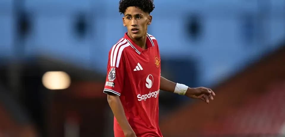 Jugador de Manchester United en el campo de juego