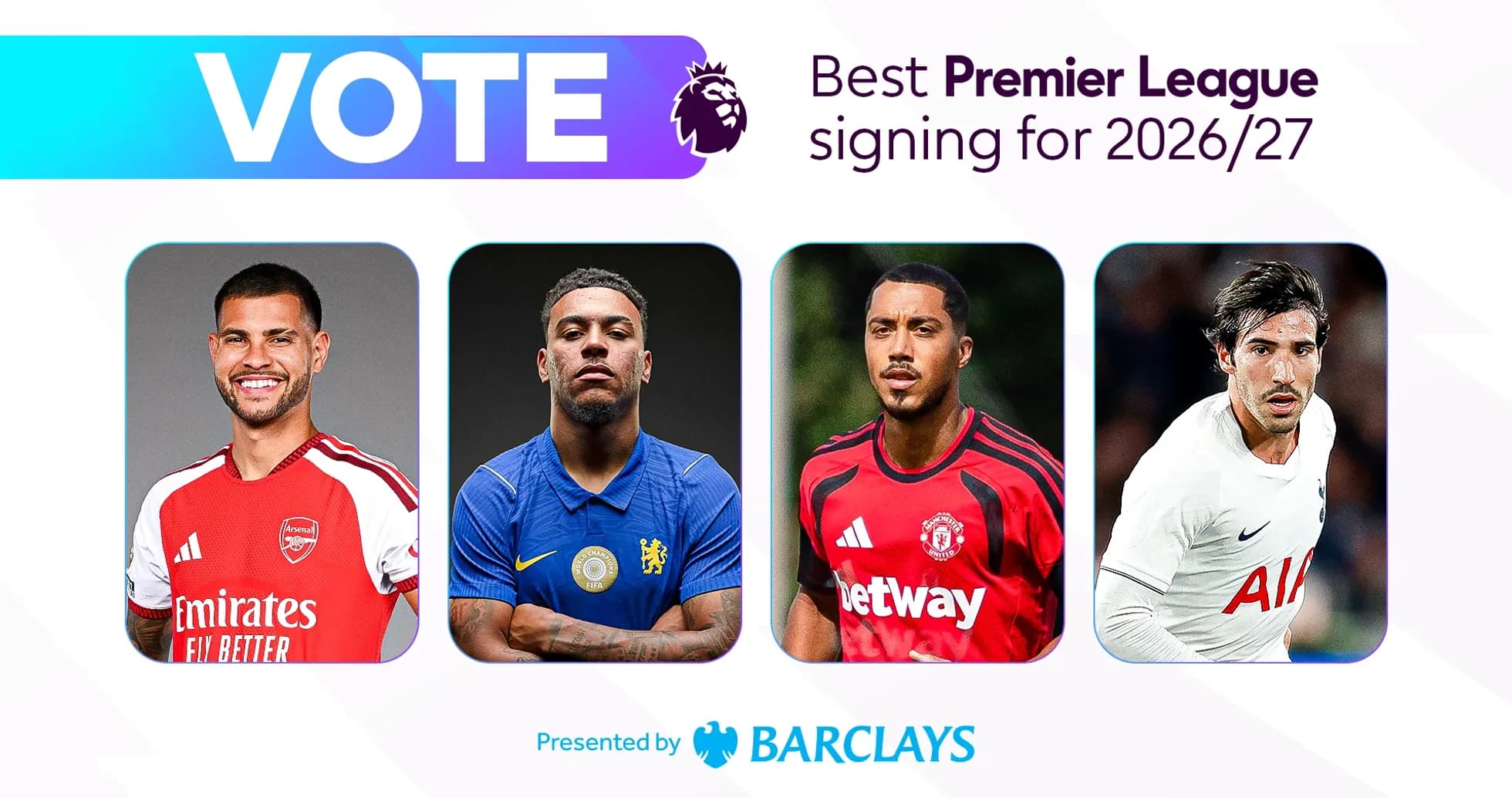 Cuatro futbolistas en la votación de fichajes Premier League