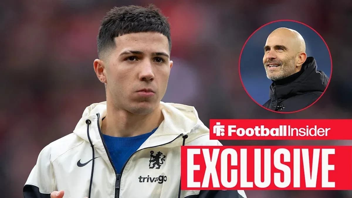 Jugador de Chelsea en el calentamiento previo al partido