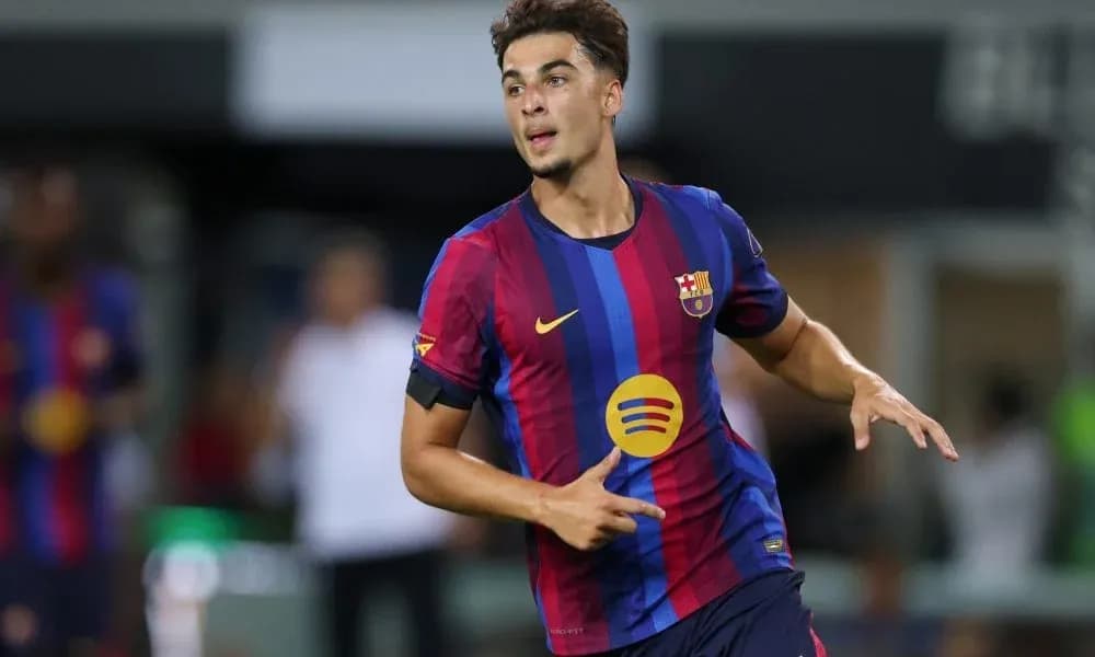 Jugador del Barcelona celebrando un gol en el partido