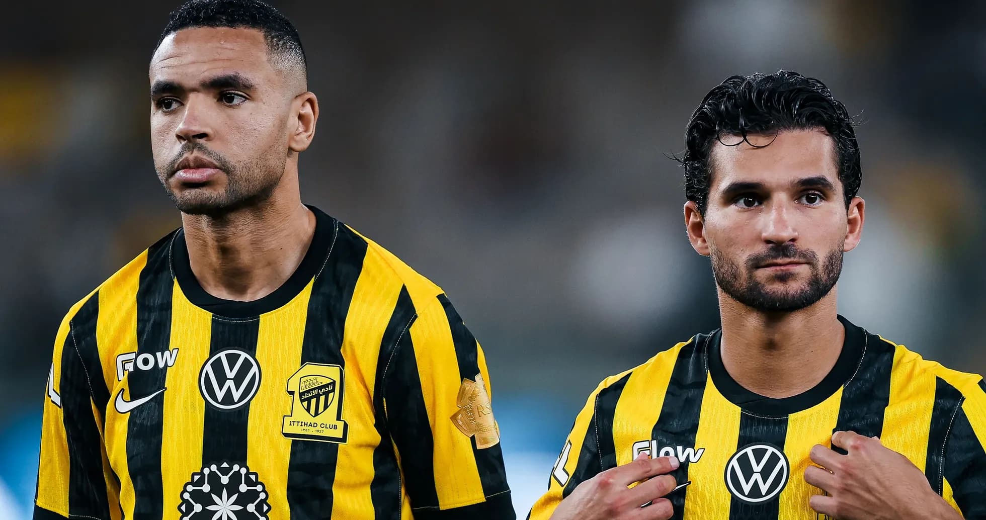 Jugadores del Itihad Club en el campo