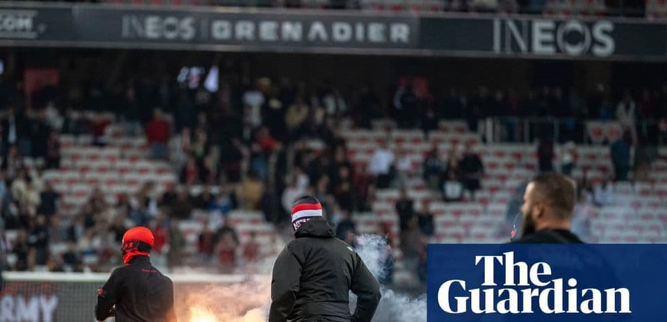 Aflare ignited by fans during a match