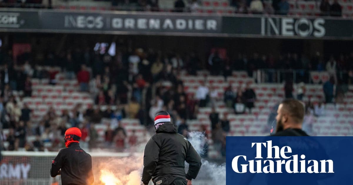 Aflare ignited by fans during a match