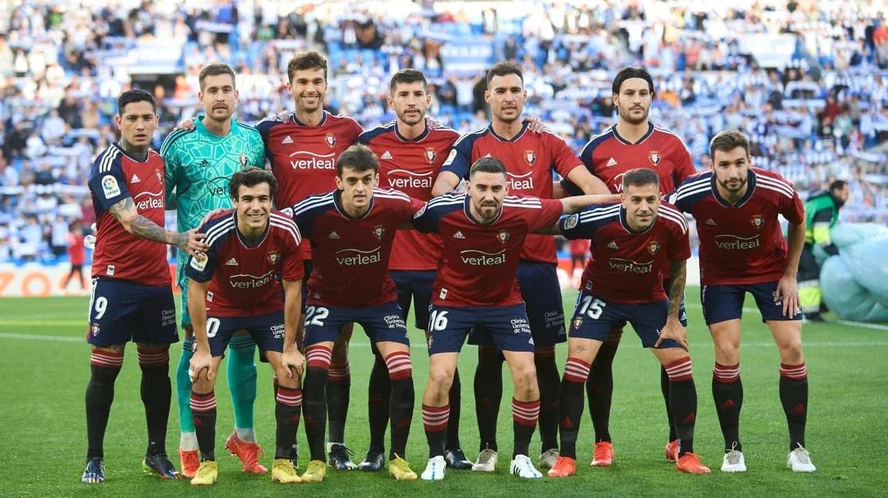 Jugadores de Osasuna en la alineación titular