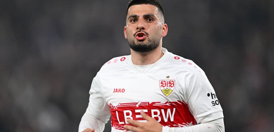 Jugador de Stuttgart en acción durante un partido
