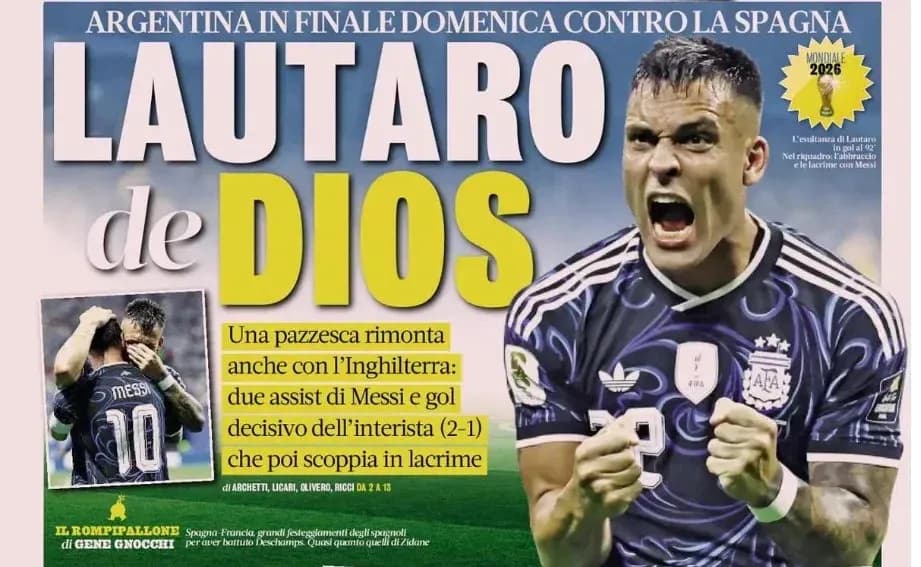 Lautaro celebrando un gol en el Mundial 2026