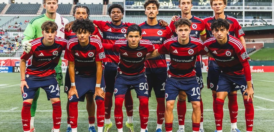 Equipo de North Texas antes del partido