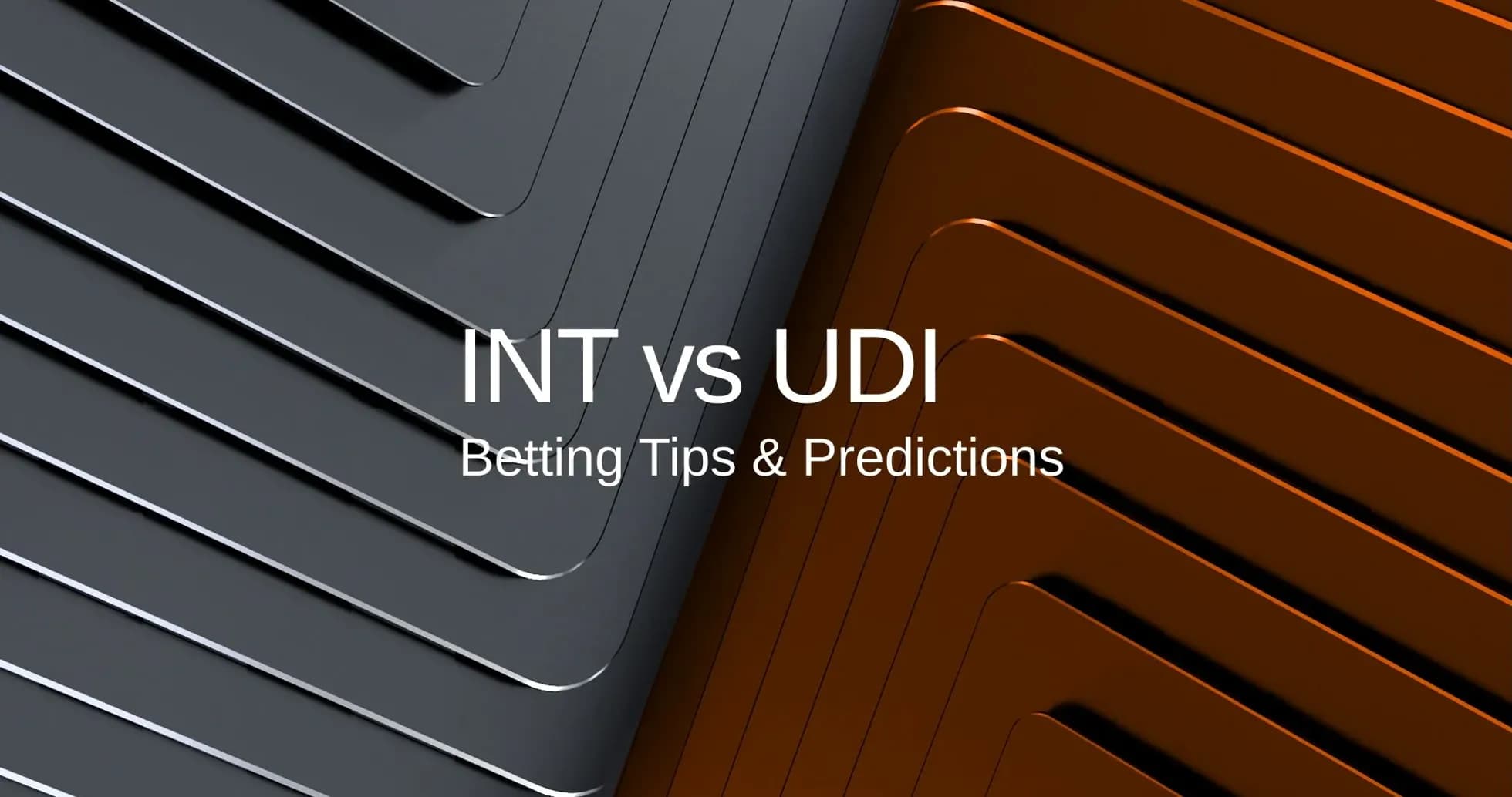 Fondo gráfico con texto de apuestas INT vs UDI