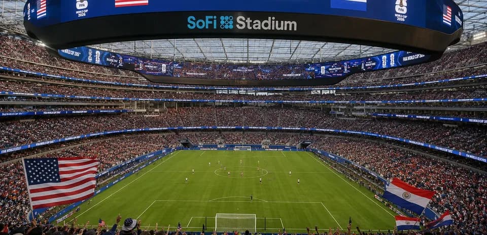 Estadio SoFi lleno durante USA vs Paraguay