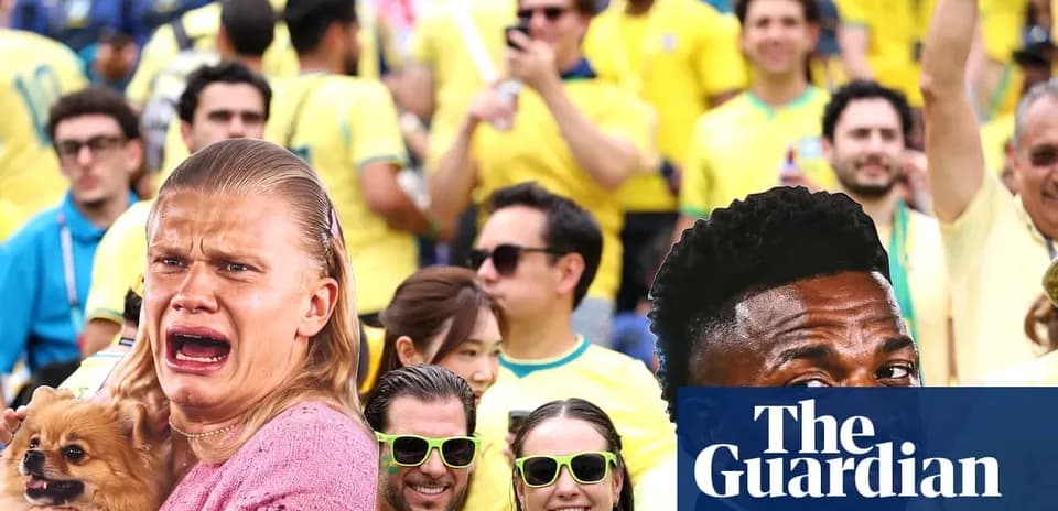 A fan expressing emotions at a crowded stadium