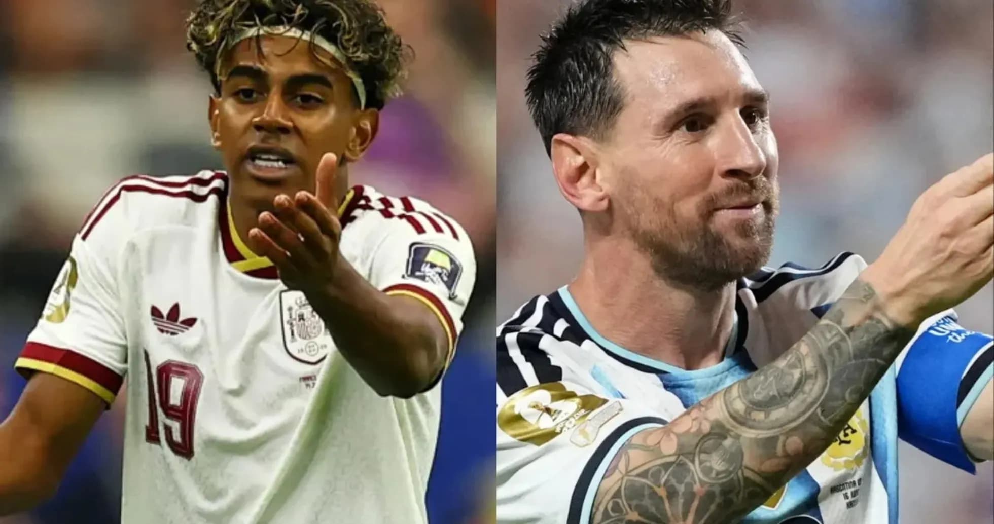 Jugadores de España y Argentina durante el partido