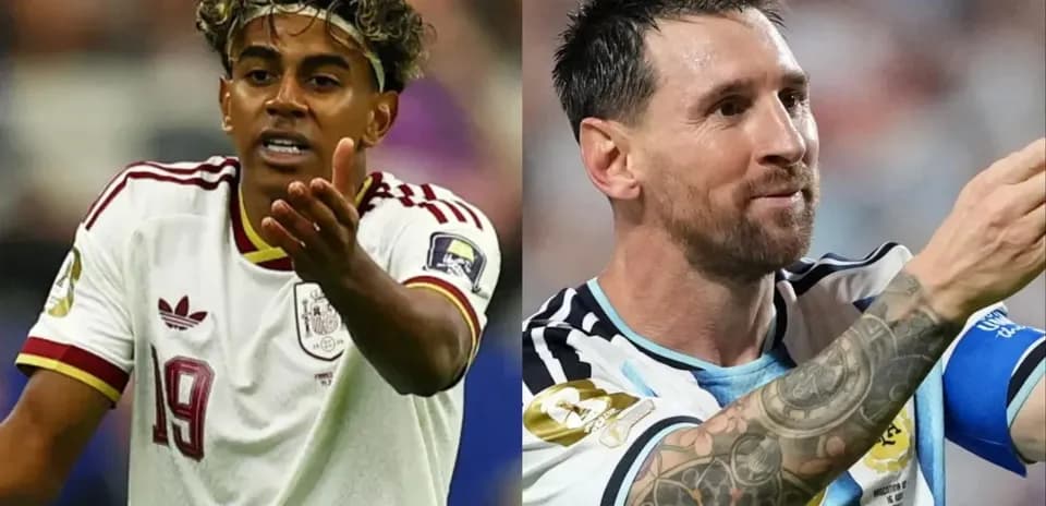 Jugadores de España y Argentina durante el partido
