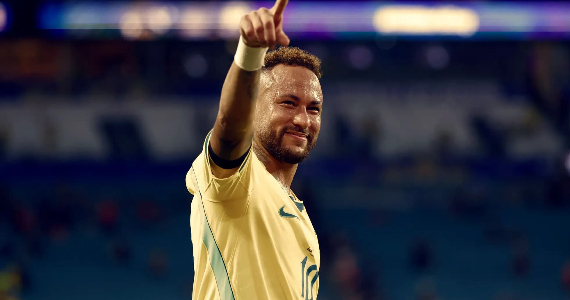 Jugador celebrando con el dedo índice levantado
