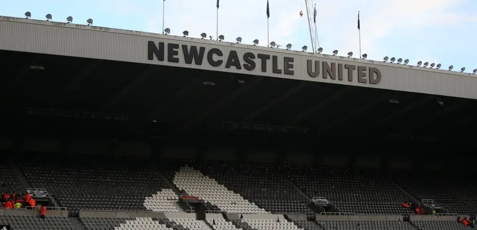 Vista del estadio de Newcastle United desde la grada