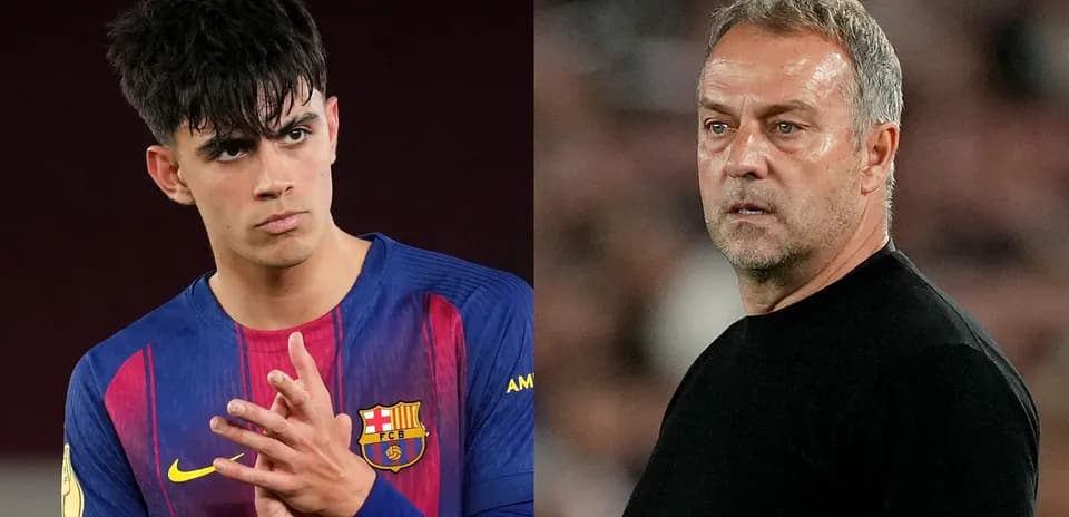 Jugador de Barcelona y entrenador en partido