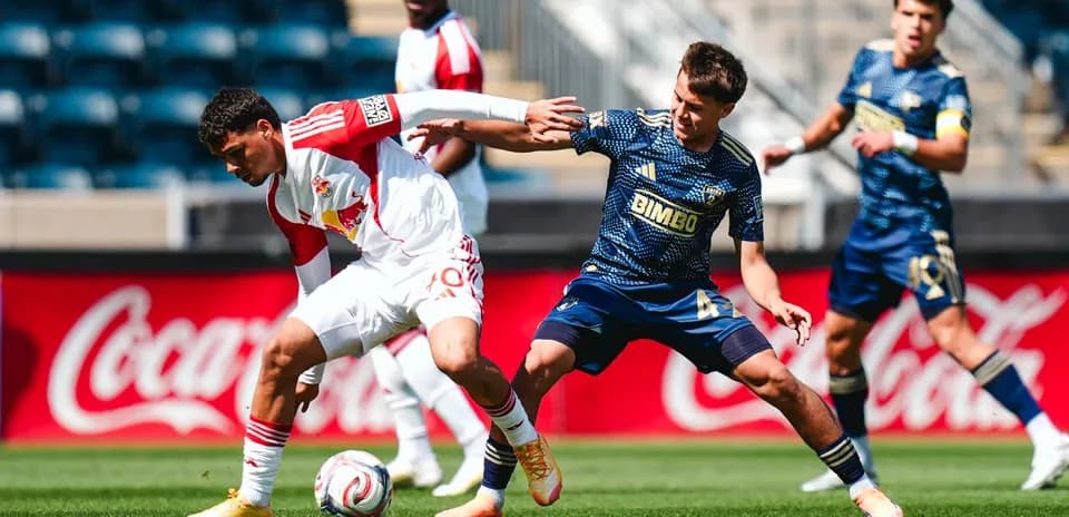 Jugador del New York Red Bulls en acción