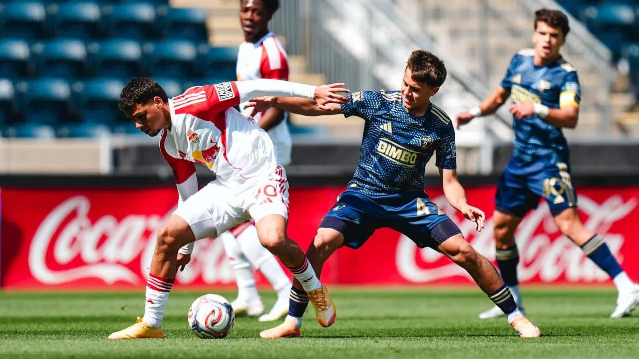 Jugador del New York Red Bulls en acción