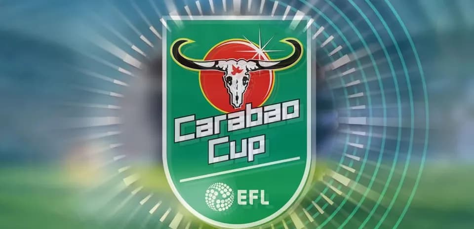Logotipo del Carabao Cup con fondo difuminado