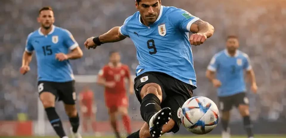 Luis Suárez chutando el balón durante un partido