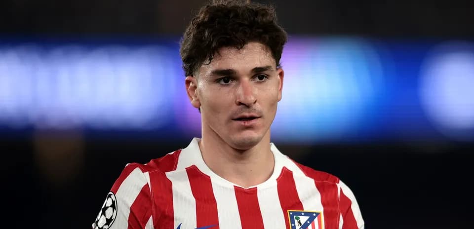 Jugador de Atlético de Madrid en primer plano