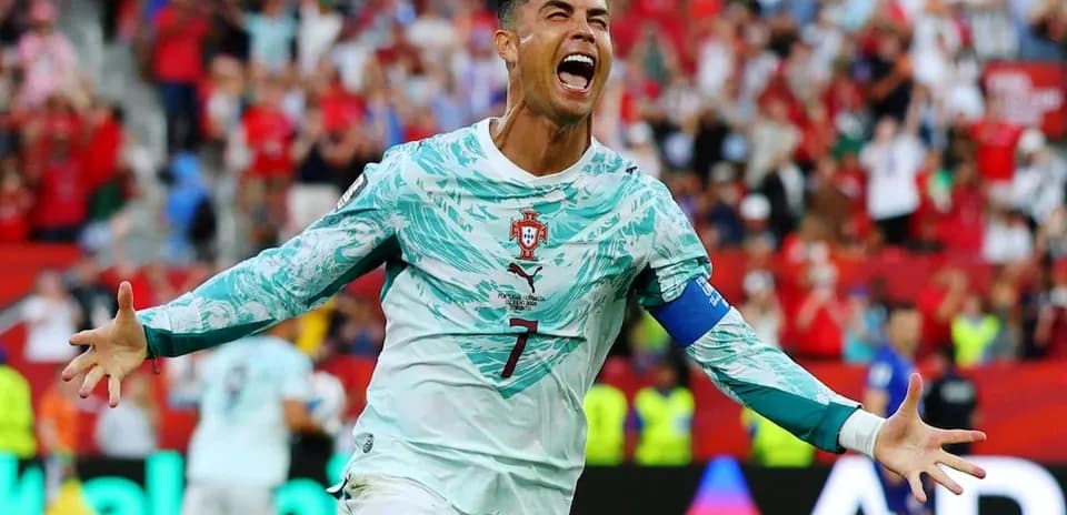 Cristiano Ronaldo celebra un gol con Portugal