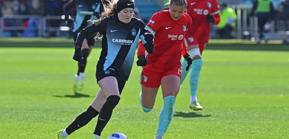 Jugadora de NJ/NY Gotham FC contra Houston Dash
