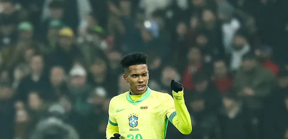 Jugador brasileño celebrando durante un partido