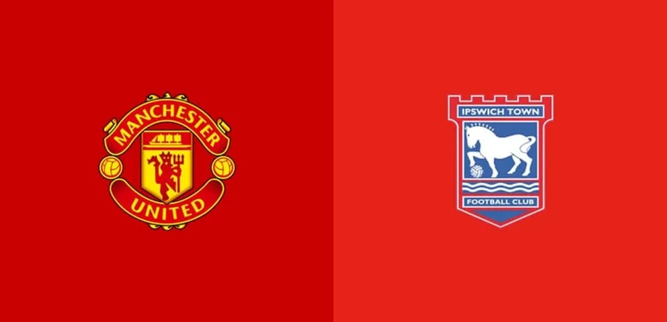 Escudos de Manchester United e Ipswich Town