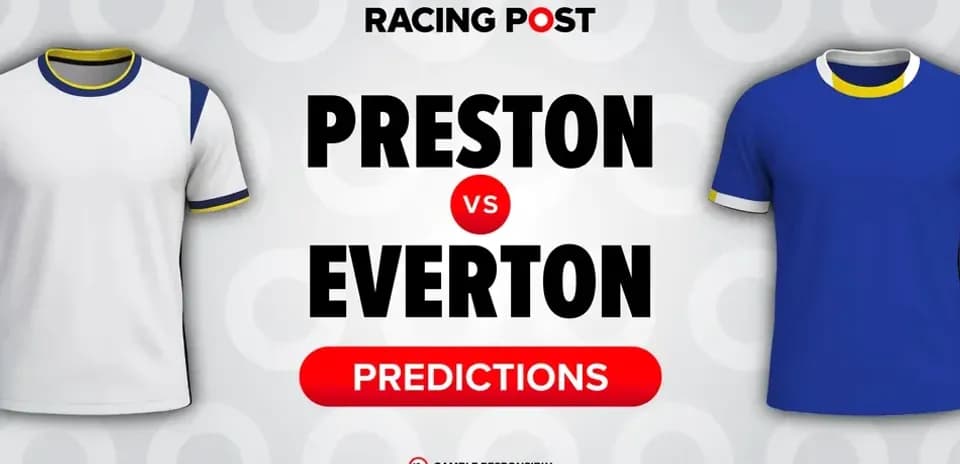Camisas de Preston y Everton con texto de predicciones