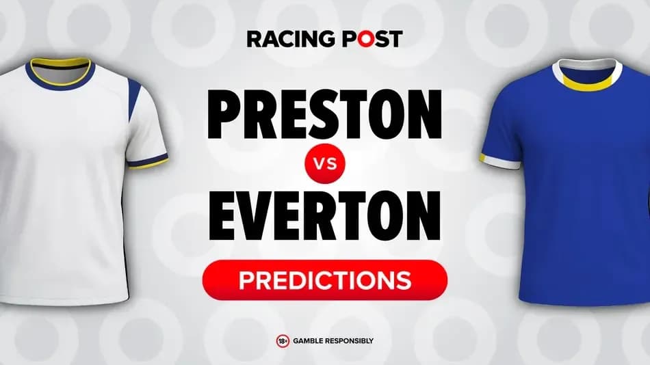 Camisas de Preston y Everton con texto de predicciones