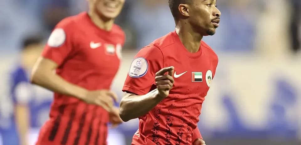 Jugador festejando un gol en el partido
