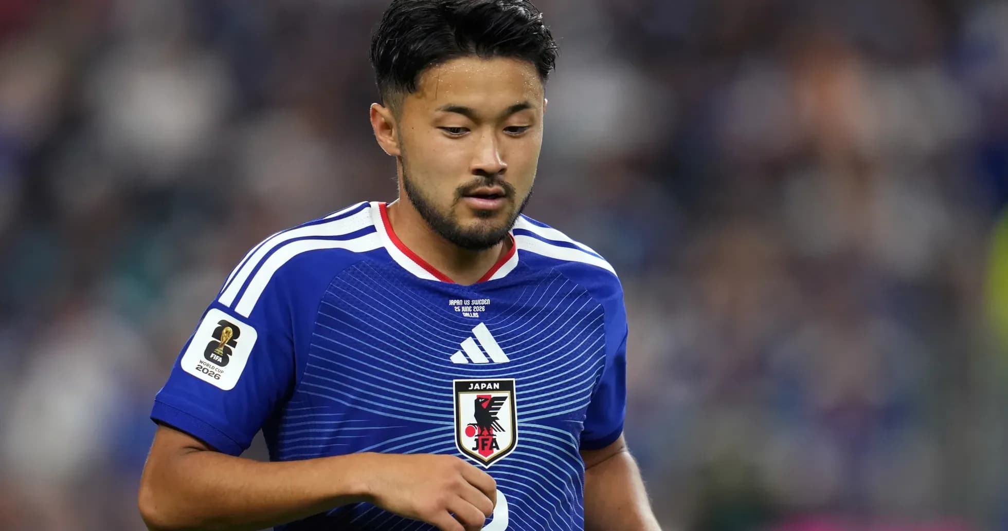 Jugador de Japón en partido de la Copa Mundial