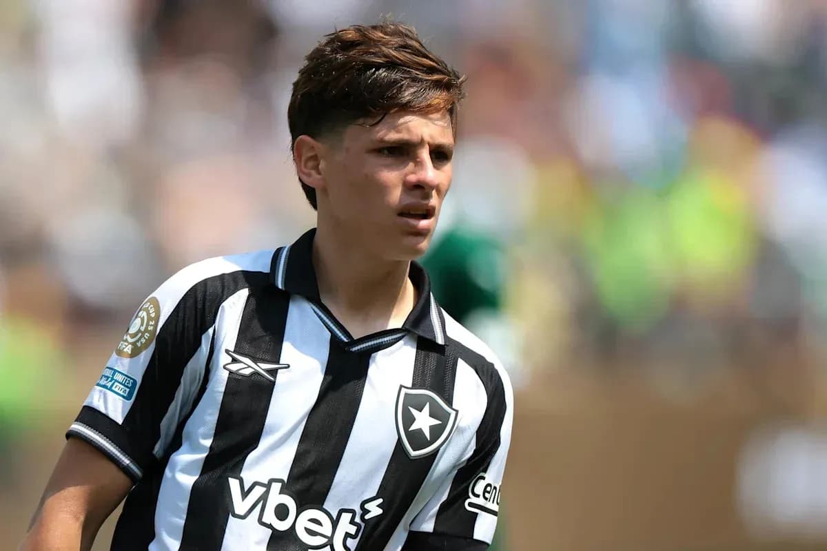 Jugador de Botafogo en acción durante el partido
