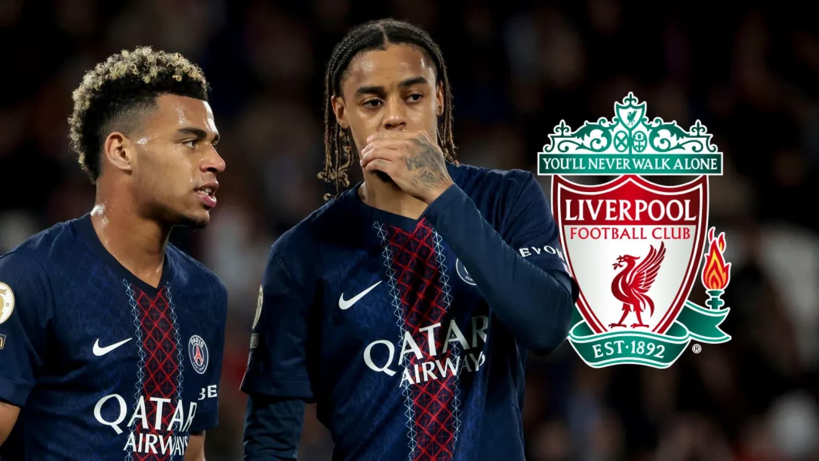 Jugadores de PSG en acción durante un partido