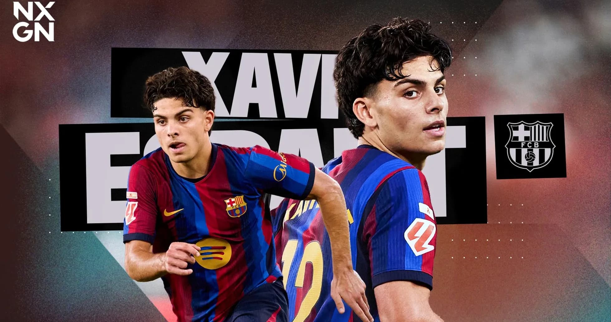 Xavi Simons en uniforme del FC Barcelona