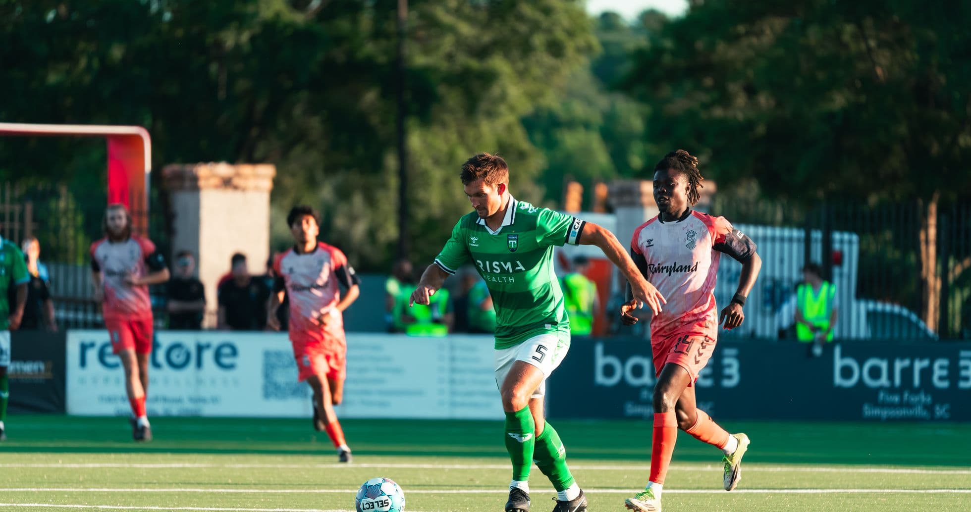 Jugador de Greenville Triumph en acción