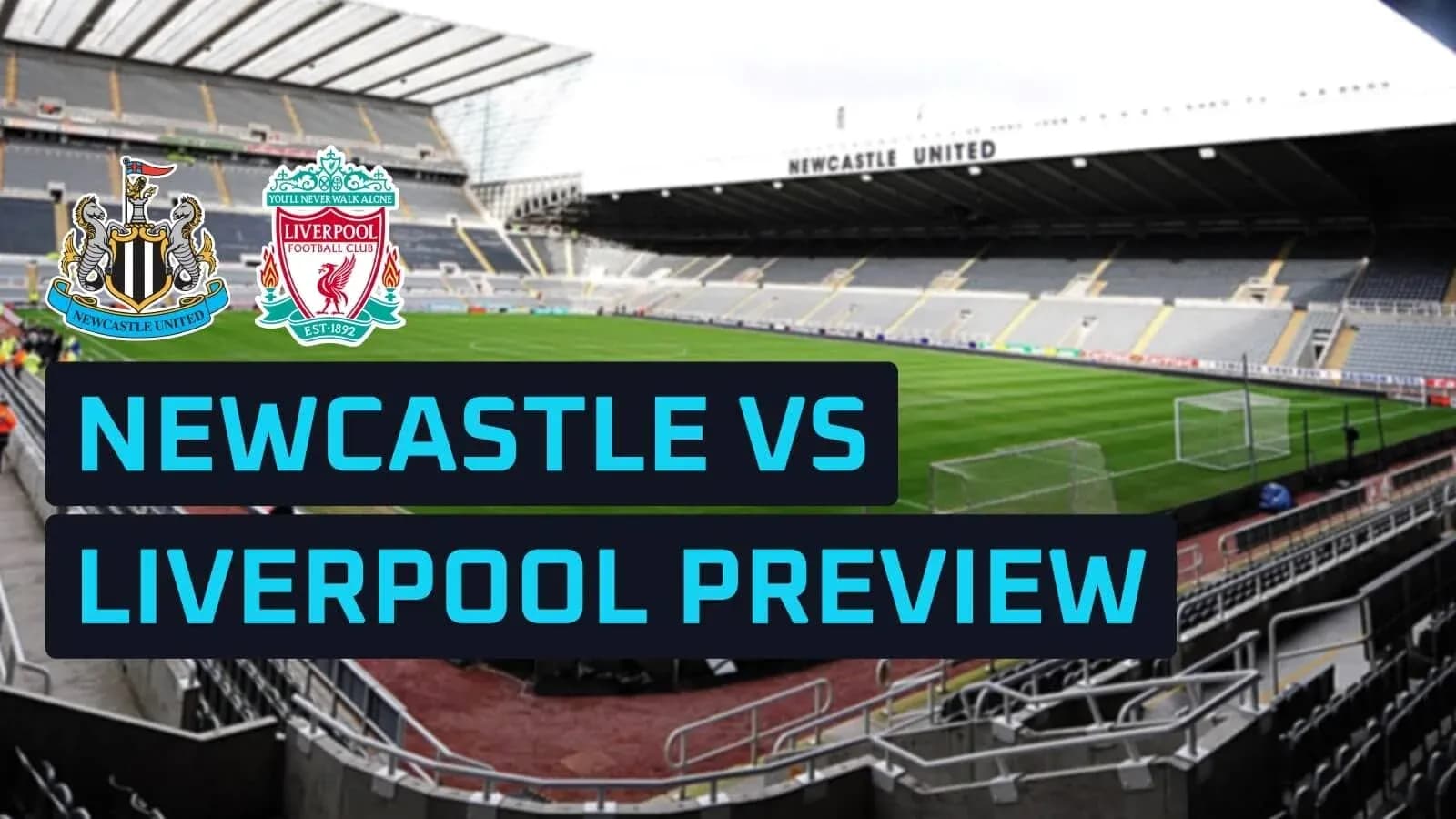 Estadio de Newcastle United con logos de equipos