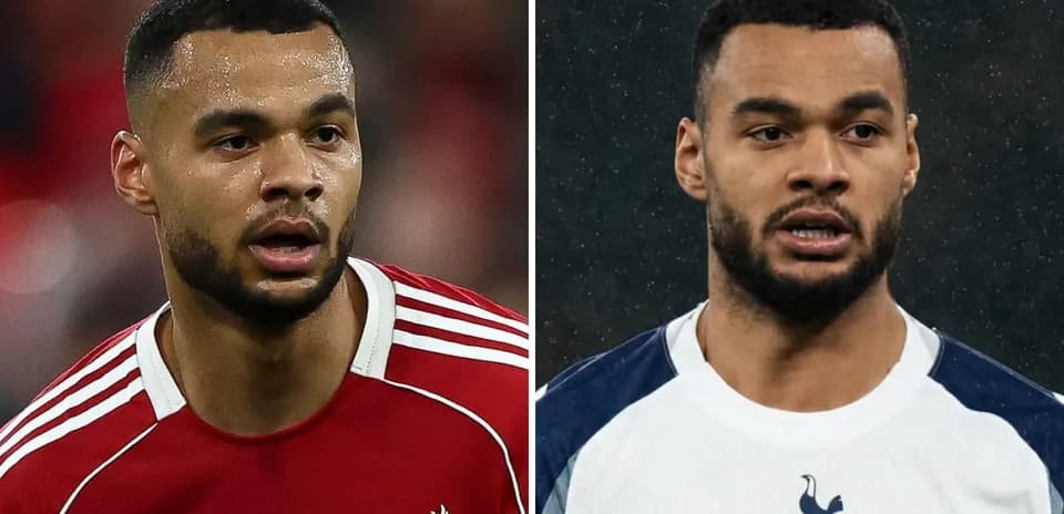 Jugador de fútbol en dos camisetas diferentes