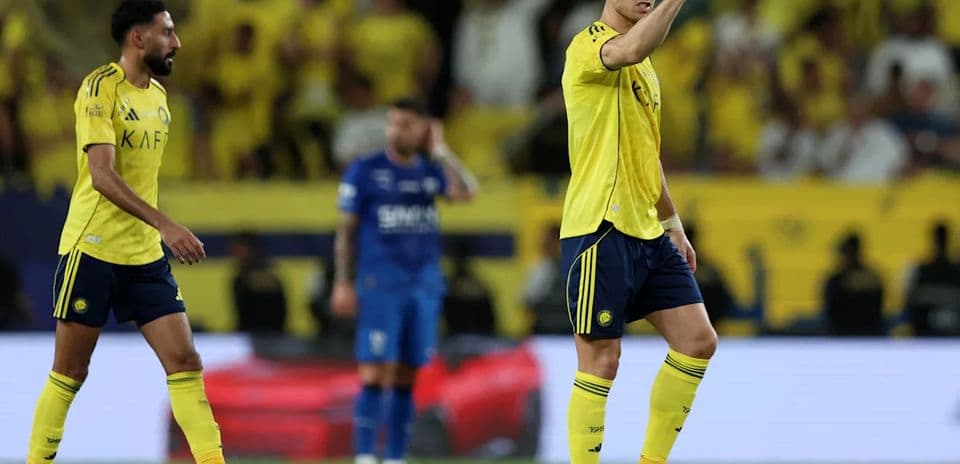 Jugadores de Al Nassr en acción durante partido