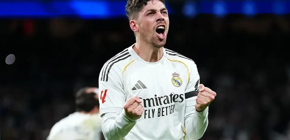 Jugador del Real Madrid celebrando un gol