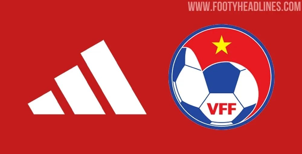Logos de Adidas y la Federación de Fútbol de Vietnam