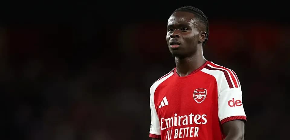 Jugador de Arsenal en el campo durante el partido