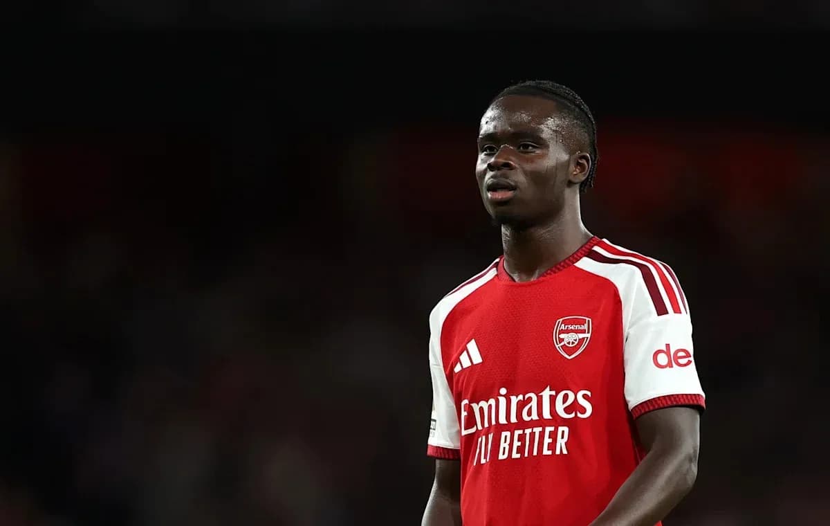 Jugador de Arsenal en el campo durante el partido