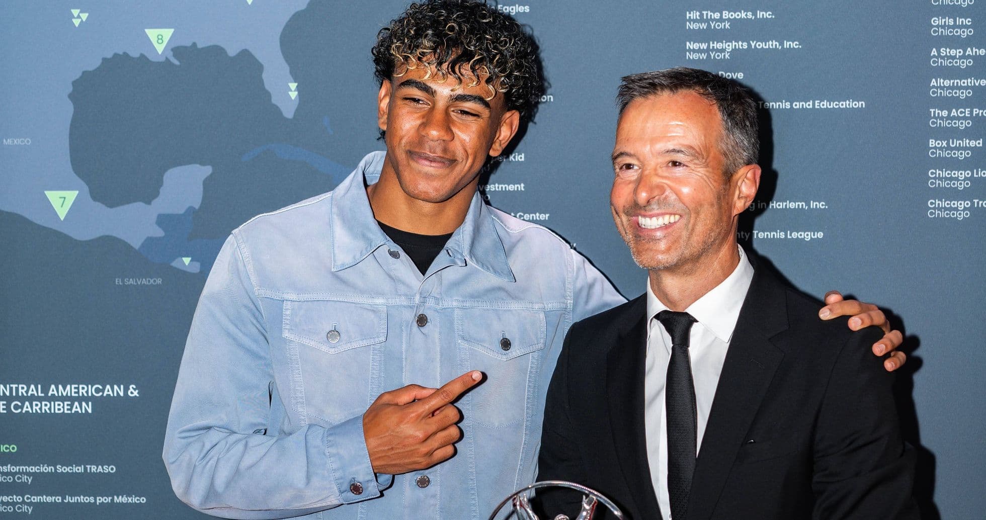 Jorge Mendes destaca a Lamine Yamal como favorito para ganar el Balón de Oro 2026 por encima de Mbappé