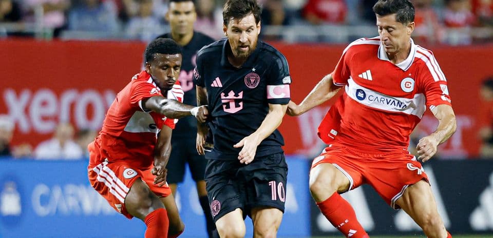 Messi y Lewandowski protagonizan empate histórico entre Inter Miami y Chicago Fire en Soldier Field