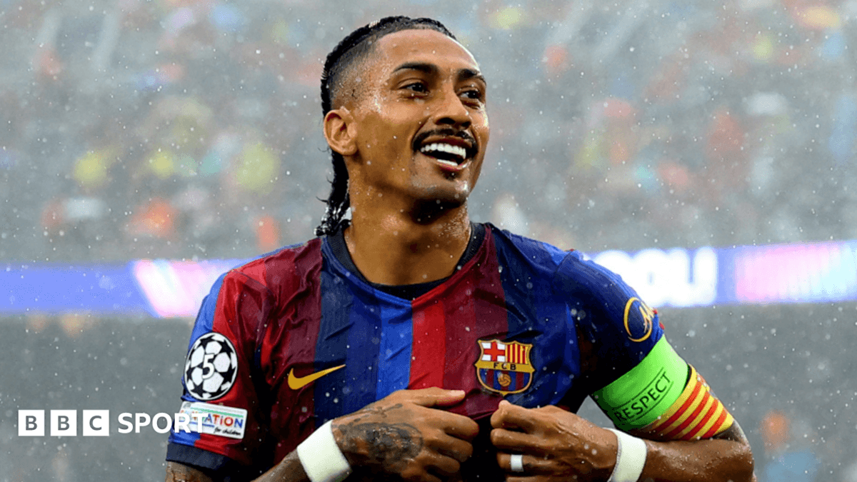 Barcelona domina a Feyenoord con doblete de Raphinha en la Champions League