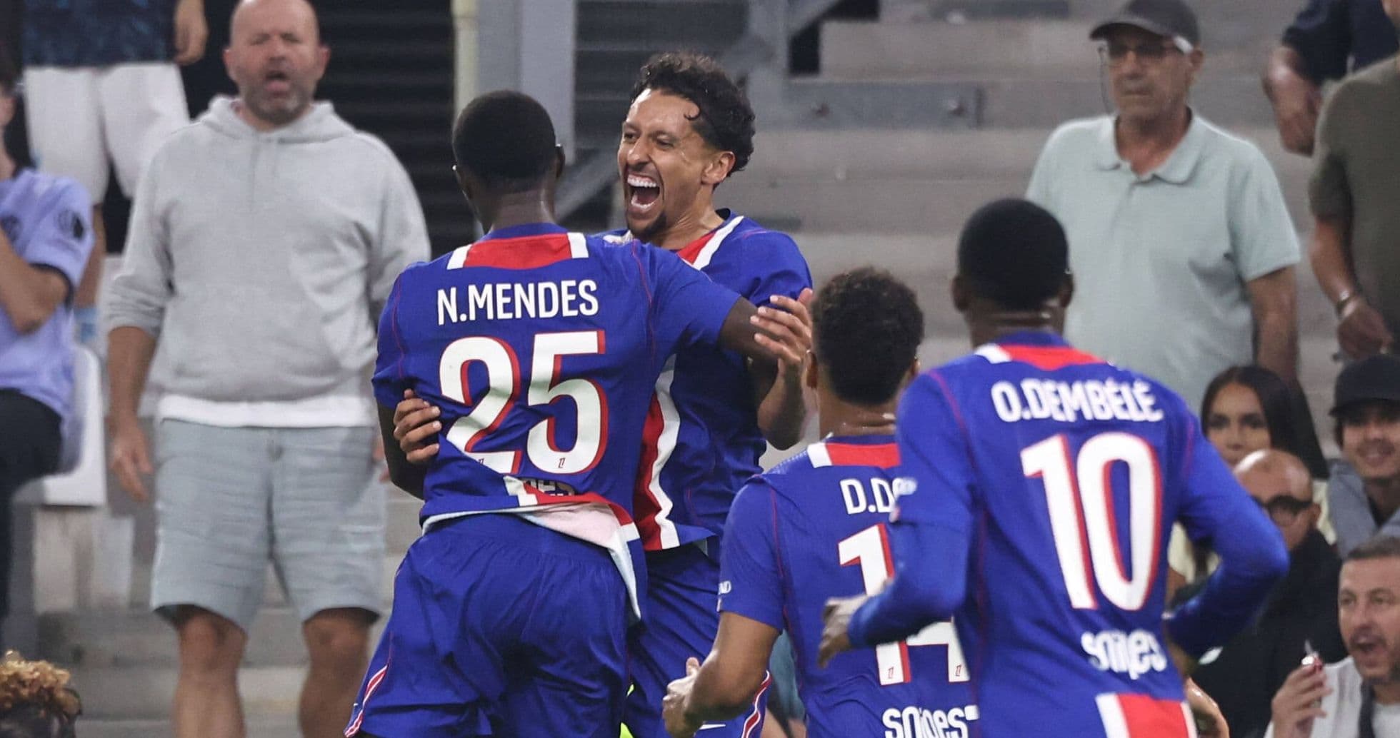 Marquinhos lidera la victoria del Paris Saint-Germain sobre un Marsella con diez jugadores en un intenso Le Classique