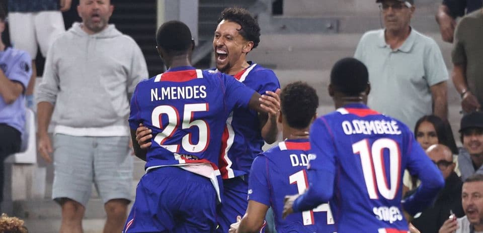 Marquinhos lidera la victoria del Paris Saint-Germain sobre un Marsella con diez jugadores en un intenso Le Classique